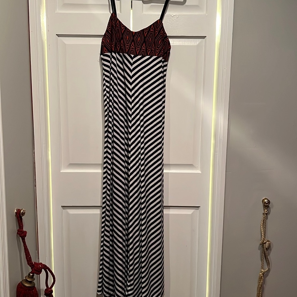 Striped maxi